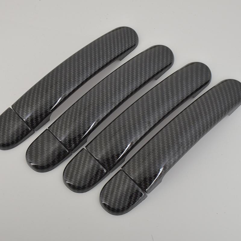 ДЛЯ SEAT ALTEA XL/Freetrack 2004-2016 аксессуар, глянцевые чехлы на дверные ручки с узором из углеродного волокна, отделка2008 2009 2010 2011