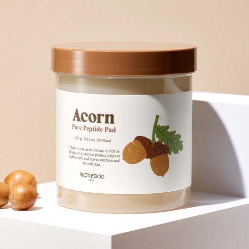 (2 Pieces) 60 Sheets of Acorn Acorn Pore Elasticity Pad + Gift [Gifts May Vary]