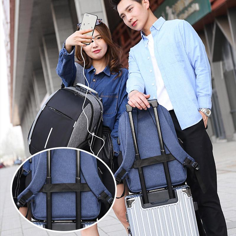 Новый противоугонный рюкзак для ноутбука с зарядкой через USB, мужской большой вместительный дизайнерский рюкзак для путешествий, водонепроницаемые школьные сумки со многими отделами