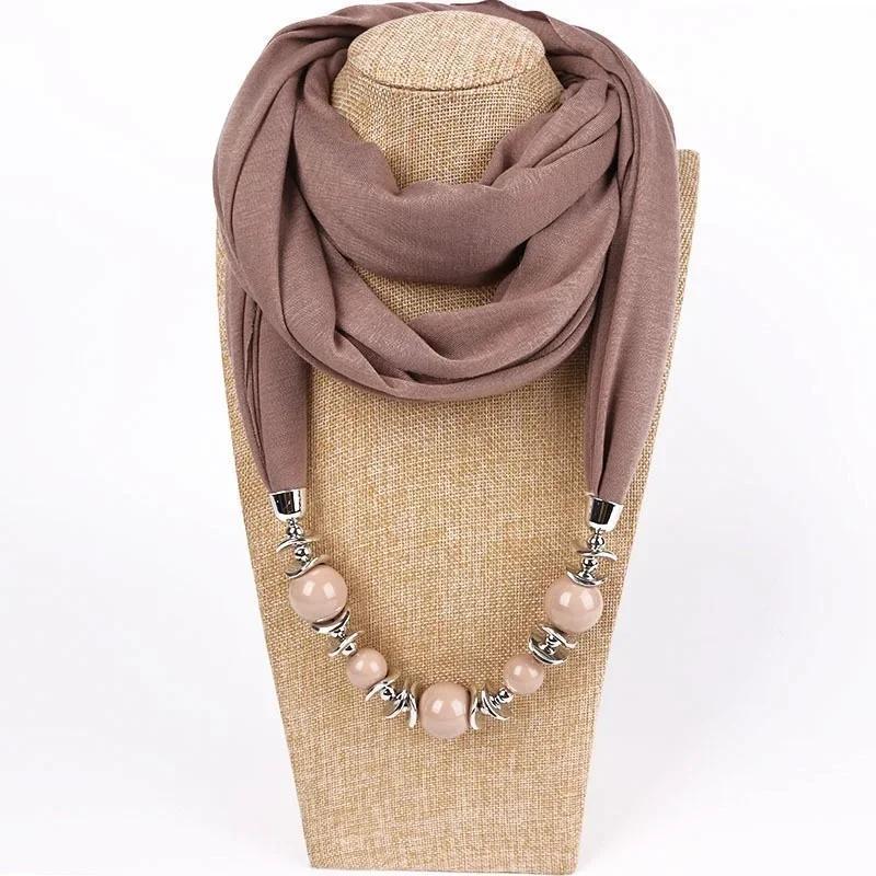 1Pcs Women New Fashion Scarves Collar Pendant Scarf Necklace Necklace For Women Jewelry Boho Jewelry For Women