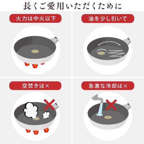 IRIS OHYAMA 6-Piece Frying Pan and Pot Set, Gas/Induction Compatible, Lightweight, Easy To Clean, Diamond-Coated Pan with Removable Handles, White/Mar