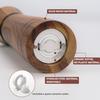 Pepper Grinder, Wood Salt and Pepper Grinder Mills Sets (included a Spare Ceramic and Brush), Salt Shakers for Your Kitchen