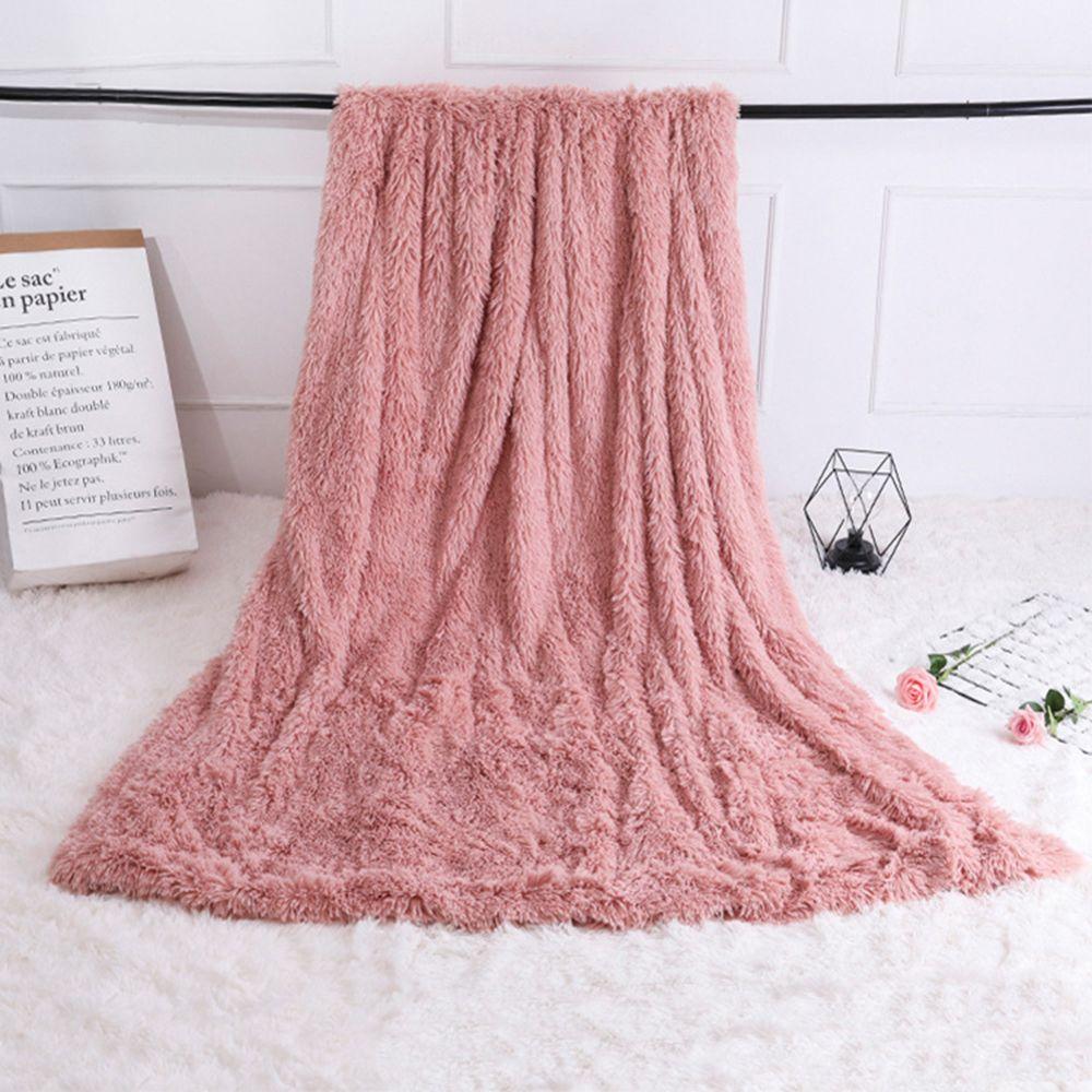 Winter Cover Super Soft Warm Long Shaggy Faux Fur Throw Blanket Bed Sofa Blanket Fluffy Rug