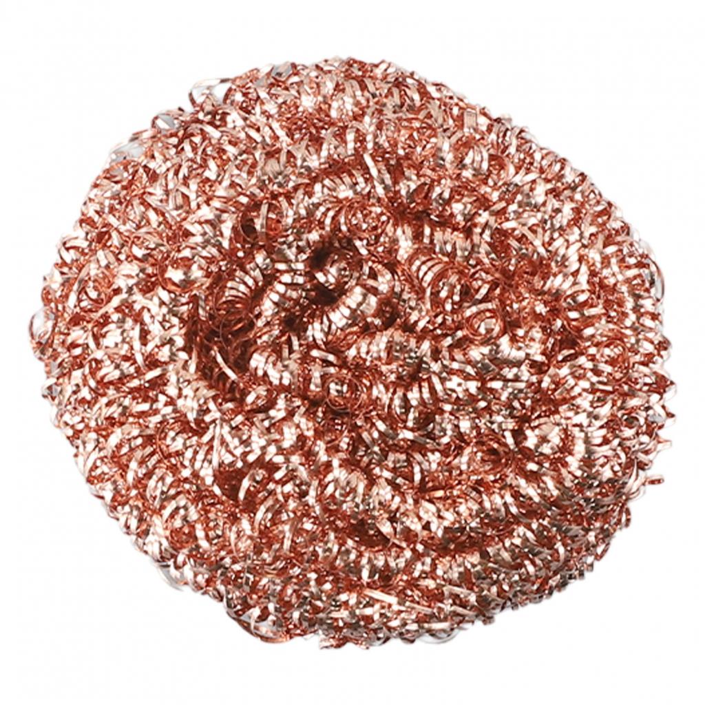 10PCS Copper Metal Wire Sponge Ball Iron Tip Nozzle Cleaner Slag Remover Tool