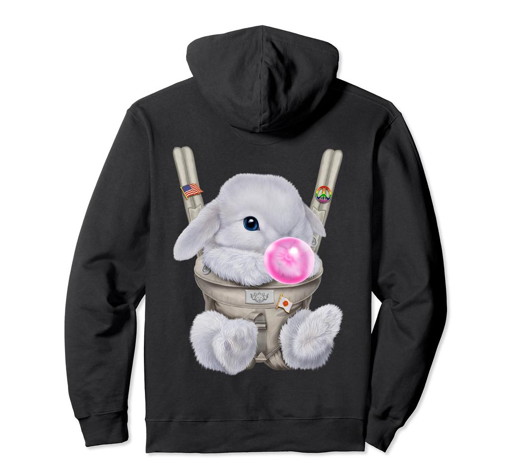 White Rabbit Carrying Baby Carrier Gum Hoodie