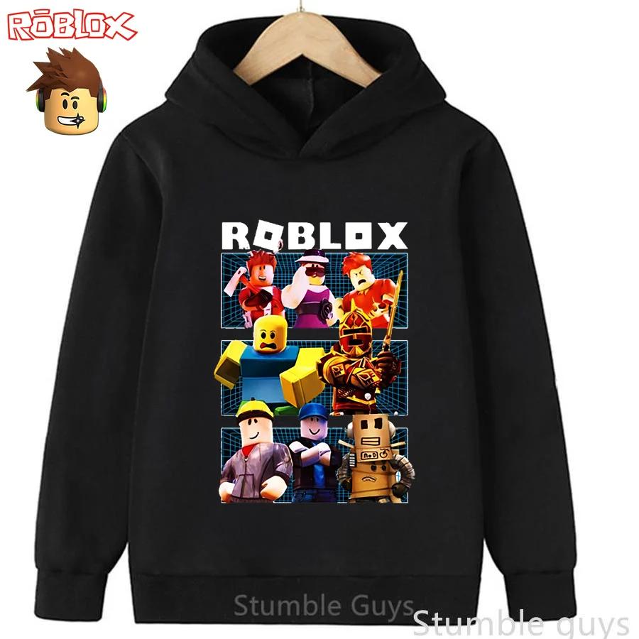 Детская толстовка Roblox 3-12 лет, осенняя, модная худи, 3D-принт игровых персонажей, для мальчиков и девочек, повседневная спортивная одежда