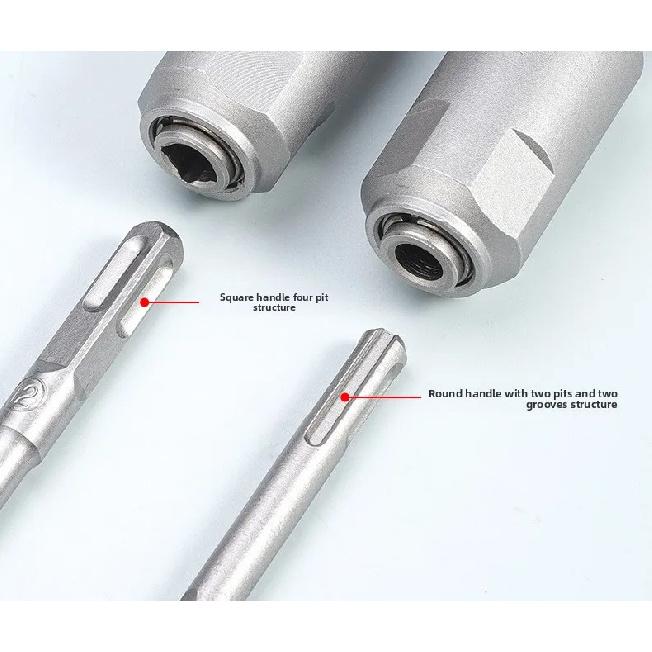 Multifunctional Industrial Grade Electric Wrench Adapter Universal Square Round Handle Converter for Electric Hammer