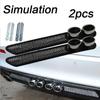 2pcs Universal Car Auto Styling Fake Decorative Vent Grid Exhaust Muffler Pipe Adhesive Tape Car Modification