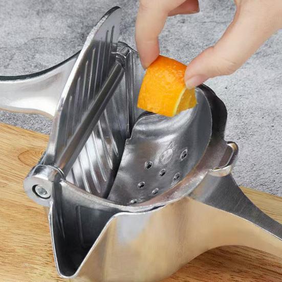 Manual Fruit Juice Press Heavy Duty Aluminum Alloy Lemon Squeezer Handheld Extractor for Citrus Orange Pomegranates Fruit Lemon Lime