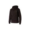 Solid Color Logo Print Zip-Up Hooded Down Jacket Men Jackets Black 848286-01
