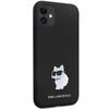 Karl Lagerfeld Klhcn61Smhcnpk Case For Iphone 11 / Xr - Black Silicone C Metal Pin