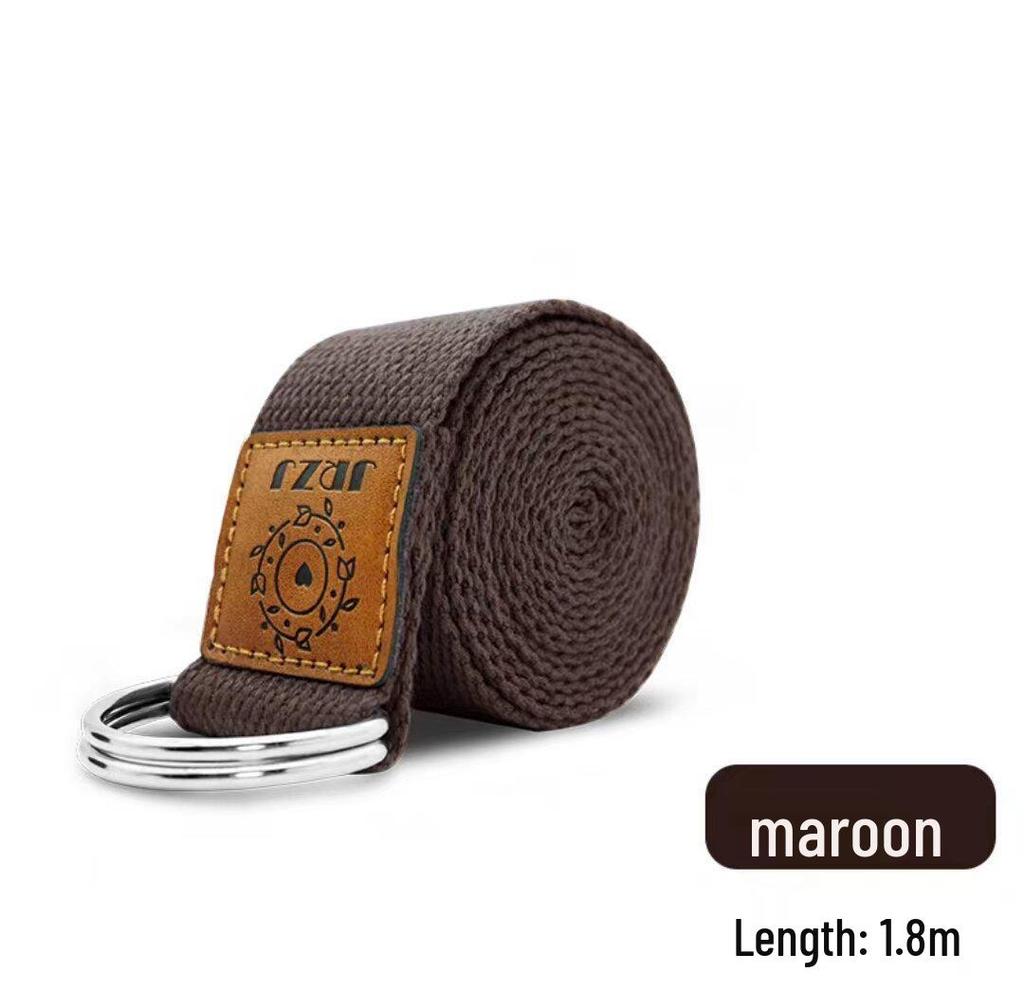 Ремень для растяжки без эластичности для вспомогательного удлинения в йоге Айенгара