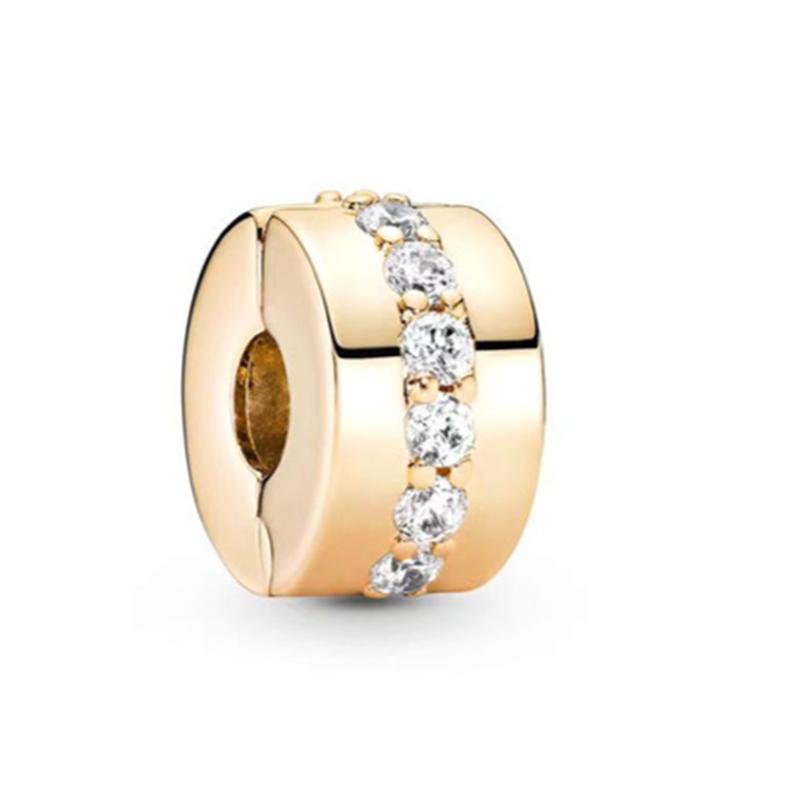 Gold Plated Sparkling Family Tree Charm Bead Fit Original Bracelet Fine Jewelry Cherry Blossom Love Letter Envelope Dangle