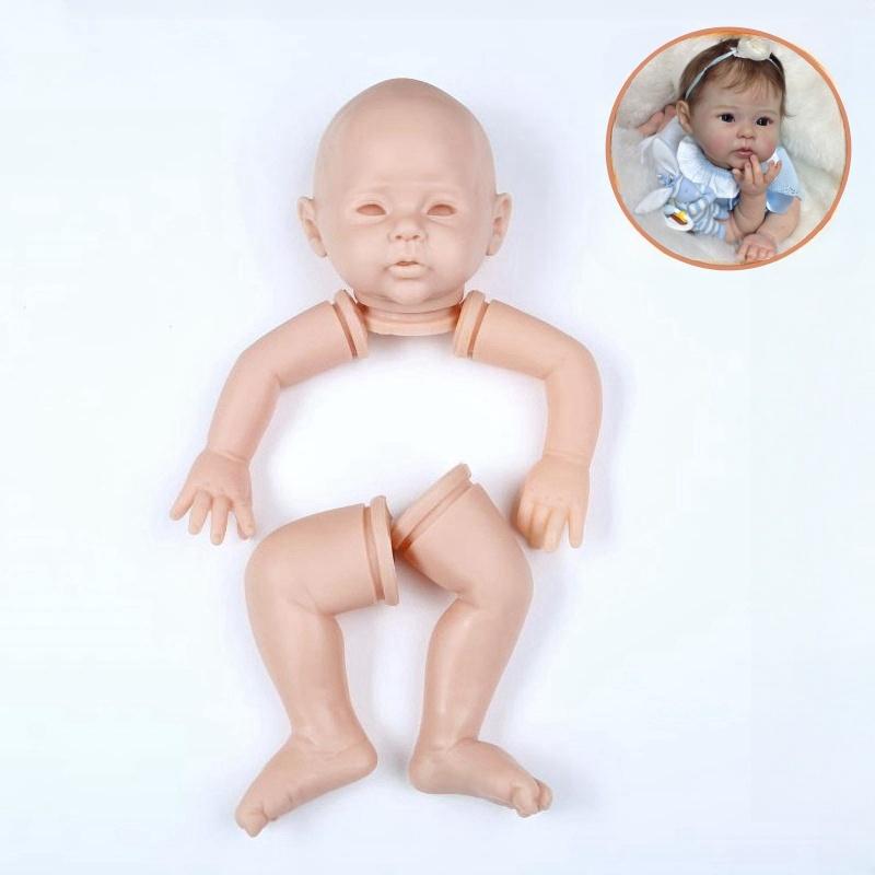 50 см силиконовая голова, тело и конечности, наборы для кукол Raven Reborn, неокрашенные детали для кукол-новорожденных, пустая незаконченная форма для кукол, аксессуары для кукол-реборн Bebe