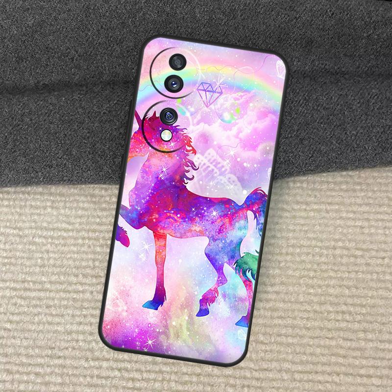Pink Unicorn Rainbow Cute Case For Honor Magic 7 Lite 5 6 Honor 200 Pro X8b X9a X8a X8 X9 X9c X9b 50 70 90 Lite Cover
