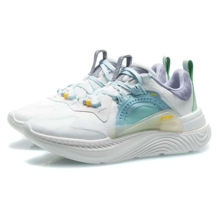 Li Ning Starfire Fabric Synthetic Leather Sports Shock Absorption Non-Slip Wear-Resistant Breathable Lightweight Low-Top Casual Shoes AGLR092-4