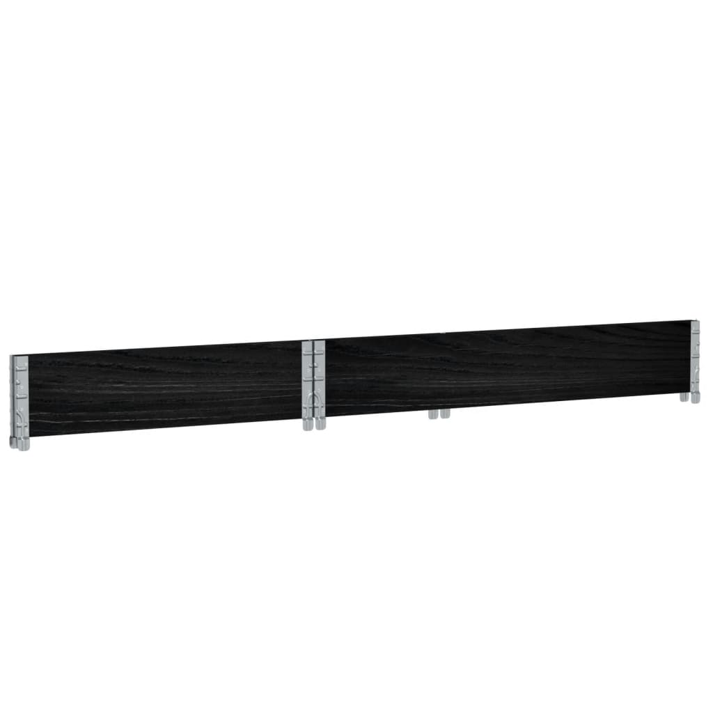 Planter Box Black 120x80 cm Solid Pine Wood