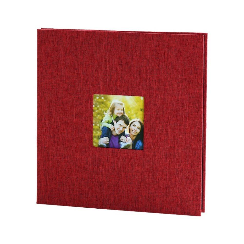 20 листов самоклеящийся фотоальбом льняная обложка книга памяти DIY фотокнига семейные фотографии