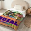 Total Drama Print Flannel Blanket High Quality Warm Comfortable Cover for All Seasons Perfect for Gifts Home Decor