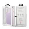 Guess Guhcp13Lpsasbpu Iphone 13 Pro / 136,1 Fioletowy/Purple Saffiano Hot Stamp & Metal Logo