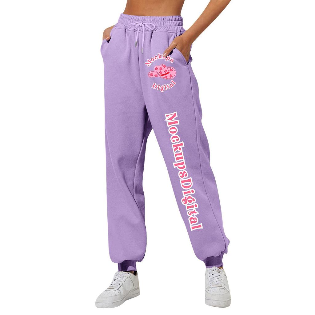 Женские повседневные модные спортивные штаны с мелким принтом повседневные брюки