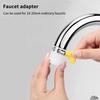 Water Tap Hose Adapter Thick Brass Threaded Connector Sturdy Yellow Plastic Handle for Home Outdoor Watering