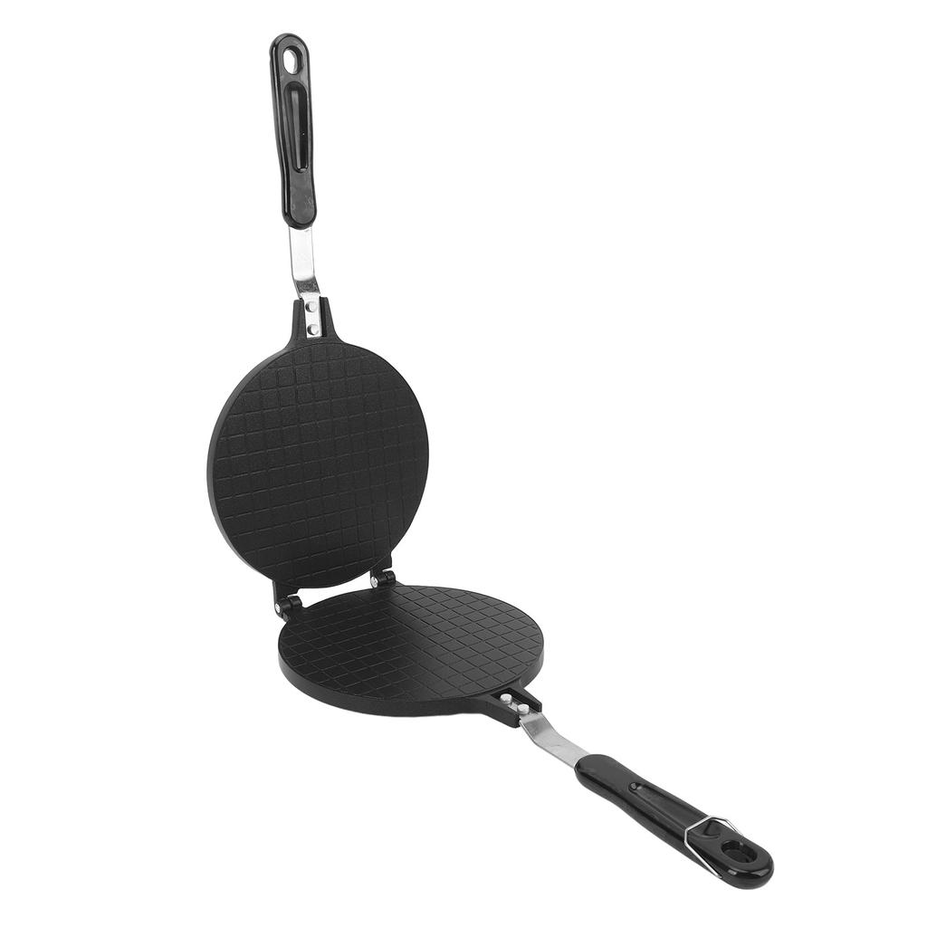 Egg Roll Press Pan Stick Proof Aluminum Stove Top Tortilla Press with Handle for Kitchen 6.8 Inch Glossy Style