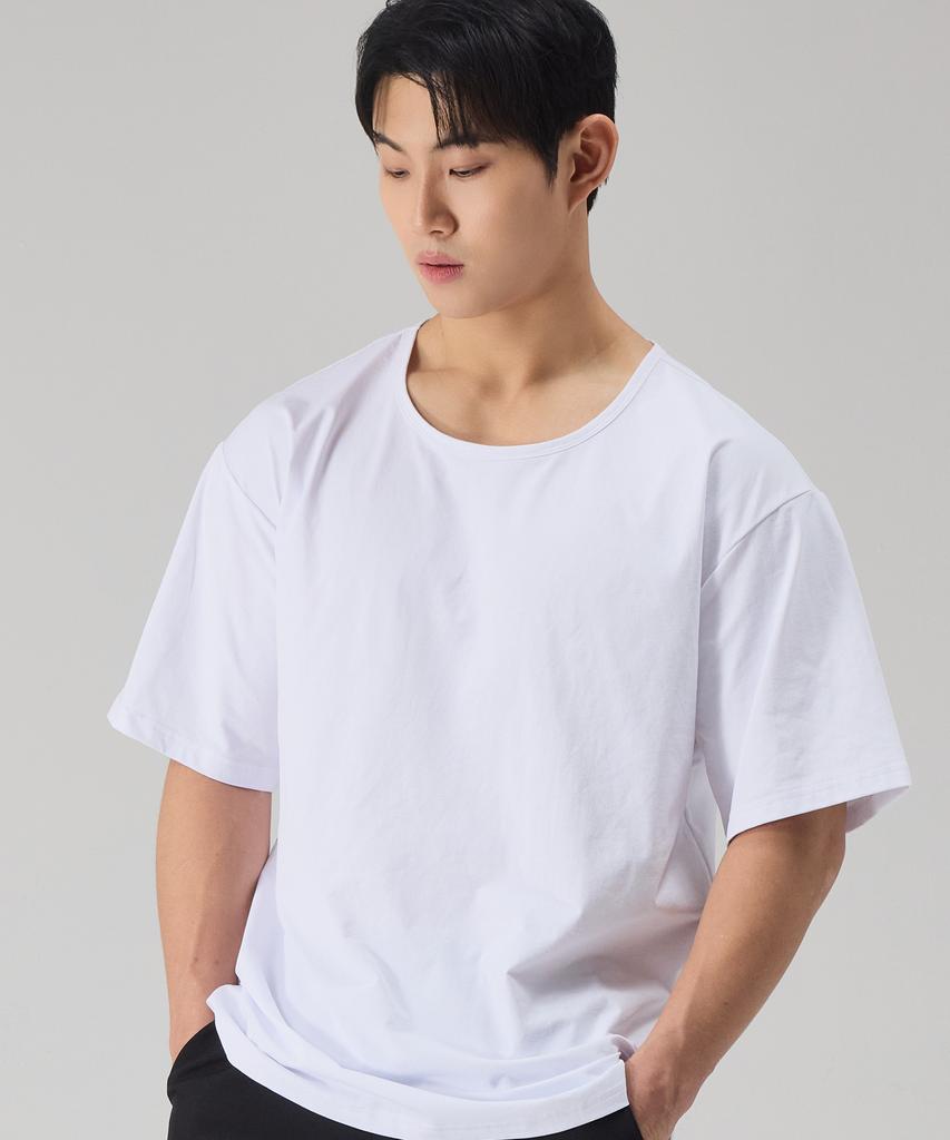 NTBC U-Neck Cool Basic Short Sleeve T-Shirt_2 Colors