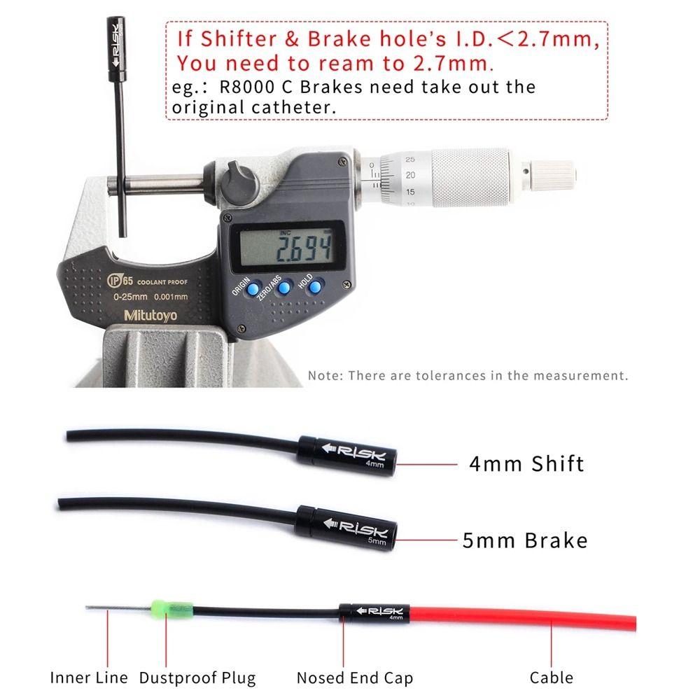 Brake Derailleur Luminous Dustproof Plug Shift Cable End Cap Brake Dust Cover Oiling Nosed End Cap