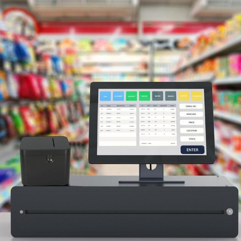 USB Receipt Printer Thermaled Label Printer ESC/POS Command For Business Kitchen Home Use