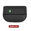 AAABT1 For Skoda Car Seat Gap Slit Organizer Leather Seat Crevice Storage Box Accessories Fabia Kamiq Superb Scala Enyaq-iV MK3 VisionS