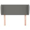 Maison Exclusive - Tête de lit avec oreilles Gris foncé 83x23x78/88 cm Tissu