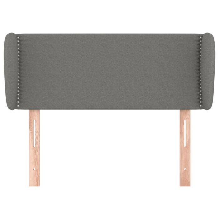 Maison Exclusive - Tête de lit avec oreilles Gris foncé 83x23x78/88 cm Tissu