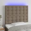 VidaXL LED Headboard Bedroom Furniture Single Bed Accessory Headboard Interior Taupe 3122836