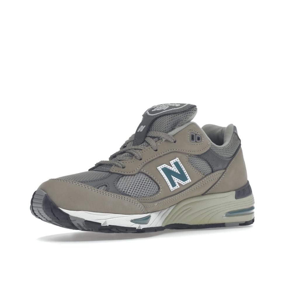 New Balance 991 Made In England 20th Anniversary Women Sneakers Grey Enamel-Blue W991ANI