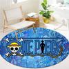 One Piece Straw Hat Pirates Round Area Rug Carpet Rug For Living Room Bedroom Sofa Playroom Decor Nonslip Floor Mat