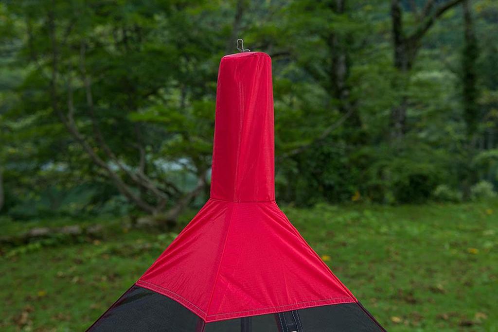 MSR Outdoor Camping Monopole Shelter Front Range Bug Shelter for 4 People Japanese 37039 Red [Genuine Product]