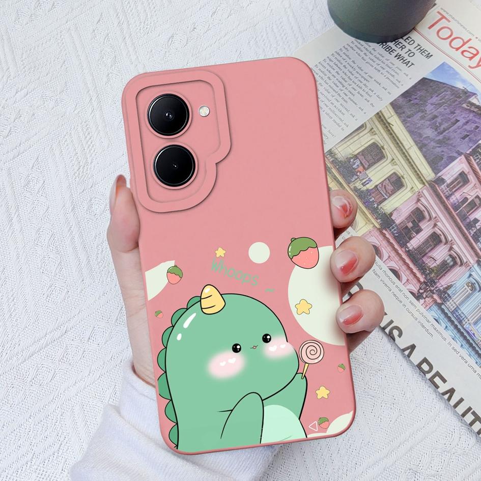 Чехол для Realme C33 C35 C55 C20 C30 Realme GT Neo 2 3 5 с милым мультяшным узором, матовый жидкий силиконовый мягкий чехол для OPPO Realme Coque Fundas, бампер