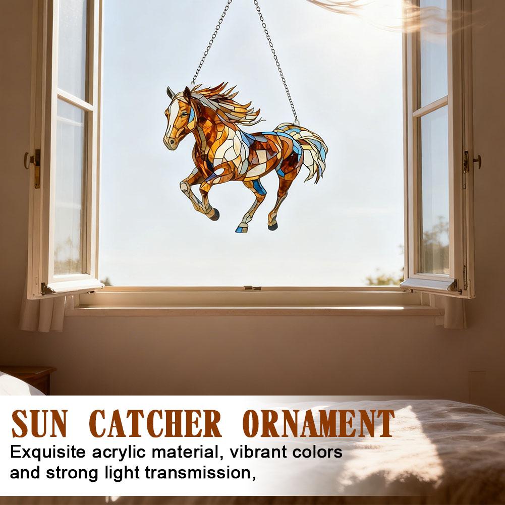 2D Horse Pendant Window Sun Capture Decoration As A Gift Decoration Pendant For Year Of The Horse Gifts
