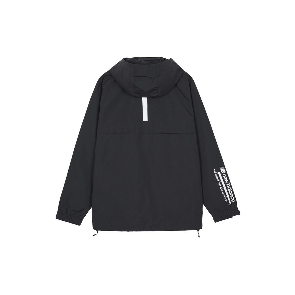 New Balance Hooded Windbreaker Asia Sizing 'Black' Men's AMJ03330-BK