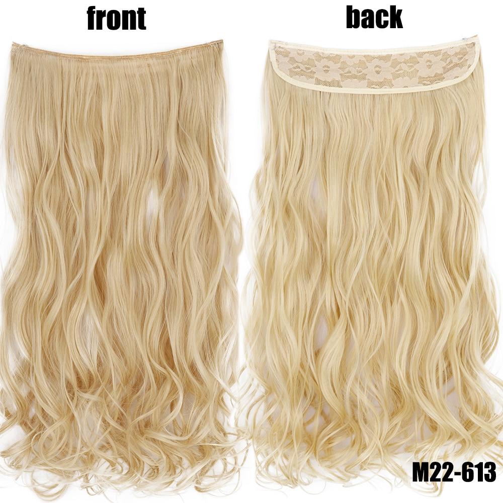 XINRAN 22-дюймовые модные женские волосы для наращивания, устойчивые к высоким температурам, синтетические волны, длинные волосы без клипс, невидимый парик для лески