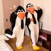 Костюм пингвина комбинезон Плюшевый флисовый пуловер-комбинезон Взрослый унисекс Пижама Вечеринка Косплей Выступление Одежда для отдыха
