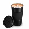 COLOCUP Coffee Cup, Stainless Steel Mug, Insulated, Double-Walled, Vacuum Insulated, for Direct Drinking, Portable Tumbler (Black, 510ml)