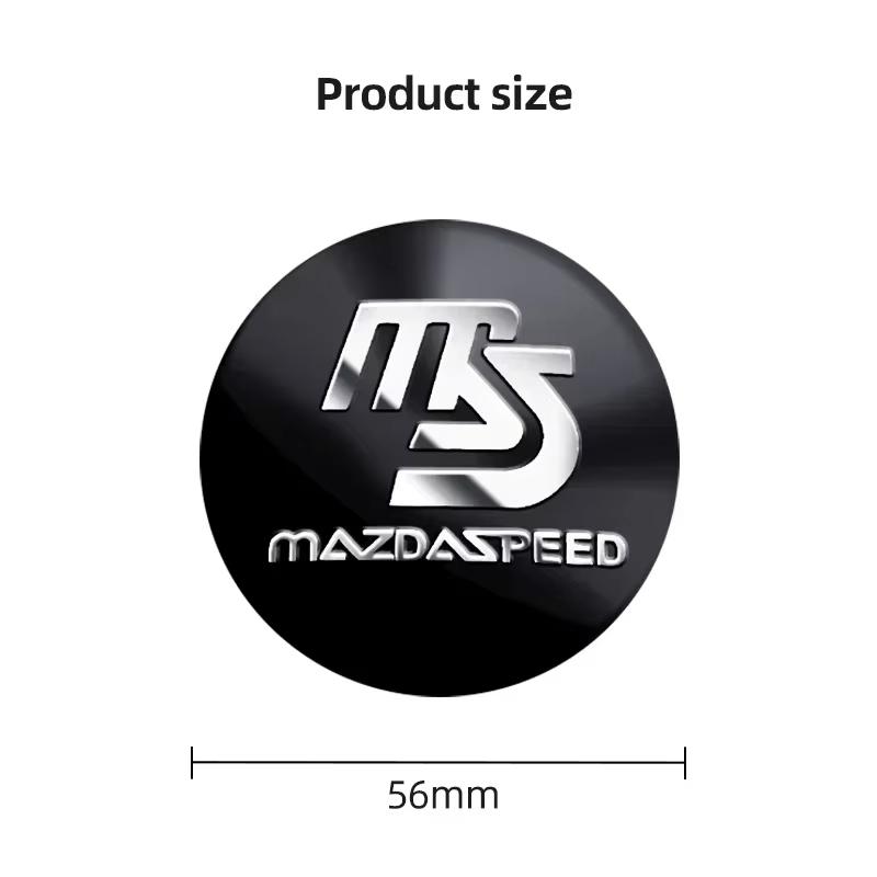 Car Wheel Center Cover Hub Cap Nline Badge Emblem Sticker Auto Styling For Mazda Axela Speed 6 CX3 CX4 CX5 CX7 CX8 CX9 MS Demio