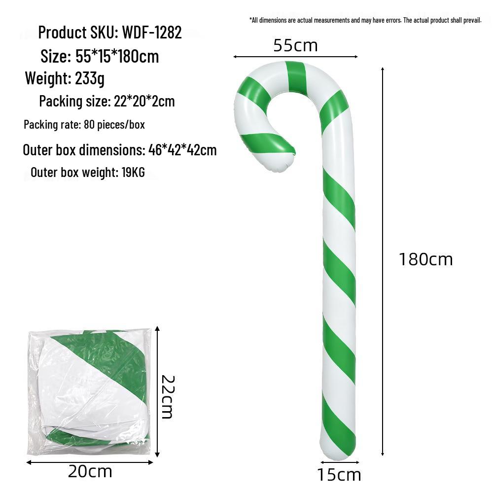 Надувная ПВХ елочная игрушка-шар и подвеска-леденец для улицы
