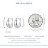 WOSTU 925 Sterling Silver Huge Simple Wide Gothic Hoop Earrings for Women European Unisex Rock Jewelry Ear Buckles Party Gift