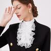 Women White Detachable Collar Female Removable Big Lapel Fake Collar Spring Autumn Sweater Lapel Half Shirt Blouse Neckwear Tie