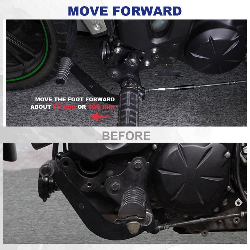 For Kawasaki Vulcan 650 S / VN650 2015-2024 Motorcycle 6" Forward Control Footrest Extensions Pegs Footpegs Adjustable Set