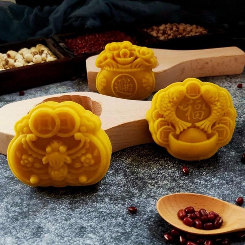 Деревянные формы для лунных пряников DIY Штампы для лунных пряников Формы для выпечки Кухонные гаджеты 8 стилей для изготовления лунных пряников на Праздник середины осени