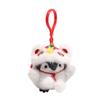 Keychain Penguin Plush With Lion Dance Theme For Celebration And Party Decor